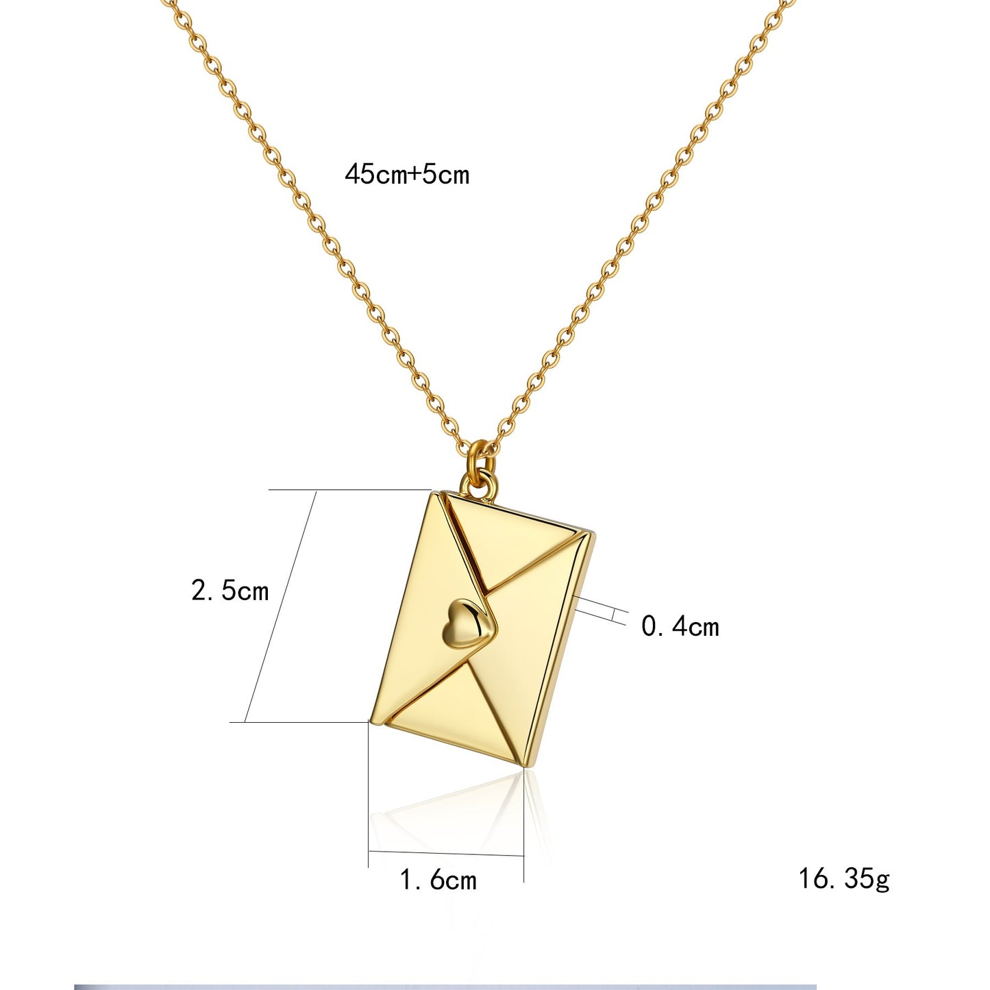 Envelope Love Letter Women's Necklace