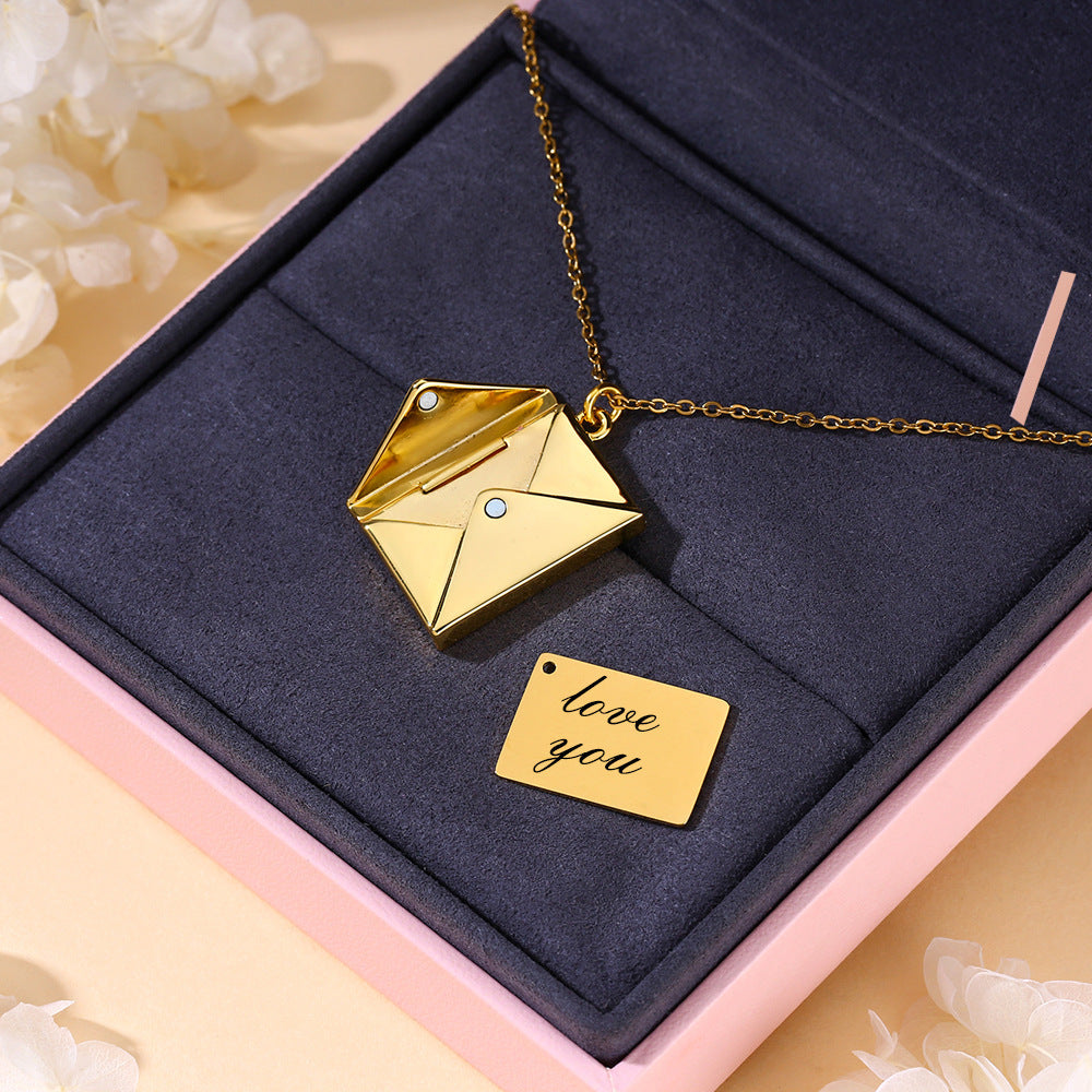 Envelope Love Letter Women's Necklace