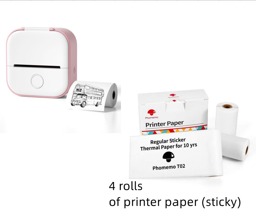 T02 Mini Pocket Thermal Label Printer