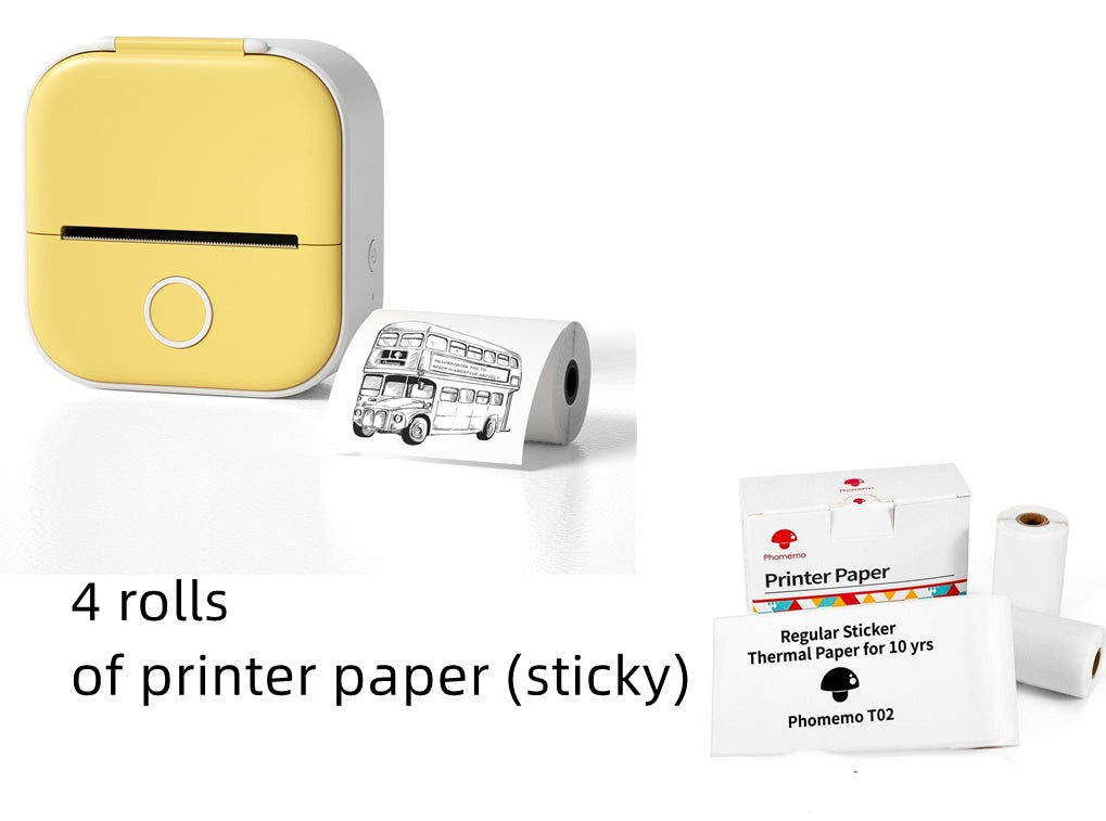 T02 Mini Pocket Thermal Label Printer