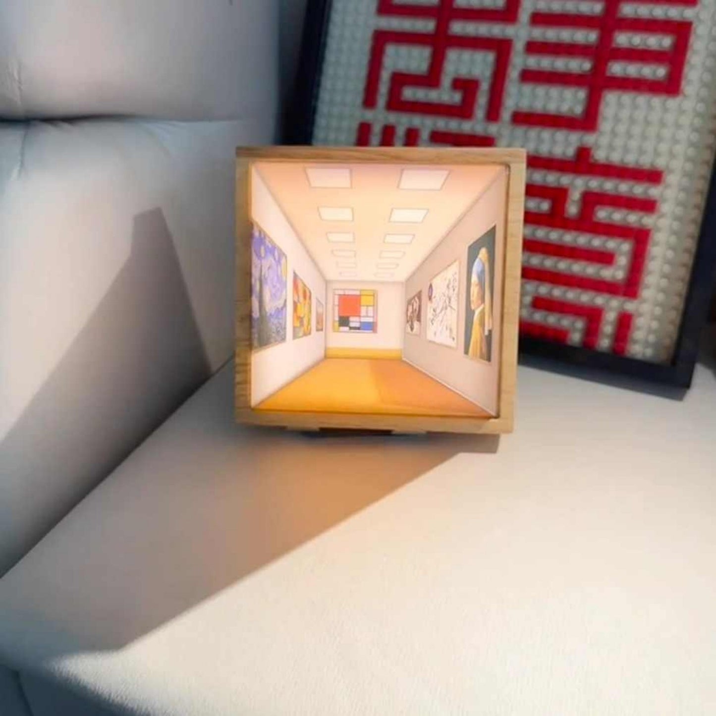 3d Naked Eye Vision Wooden Wall Lamp