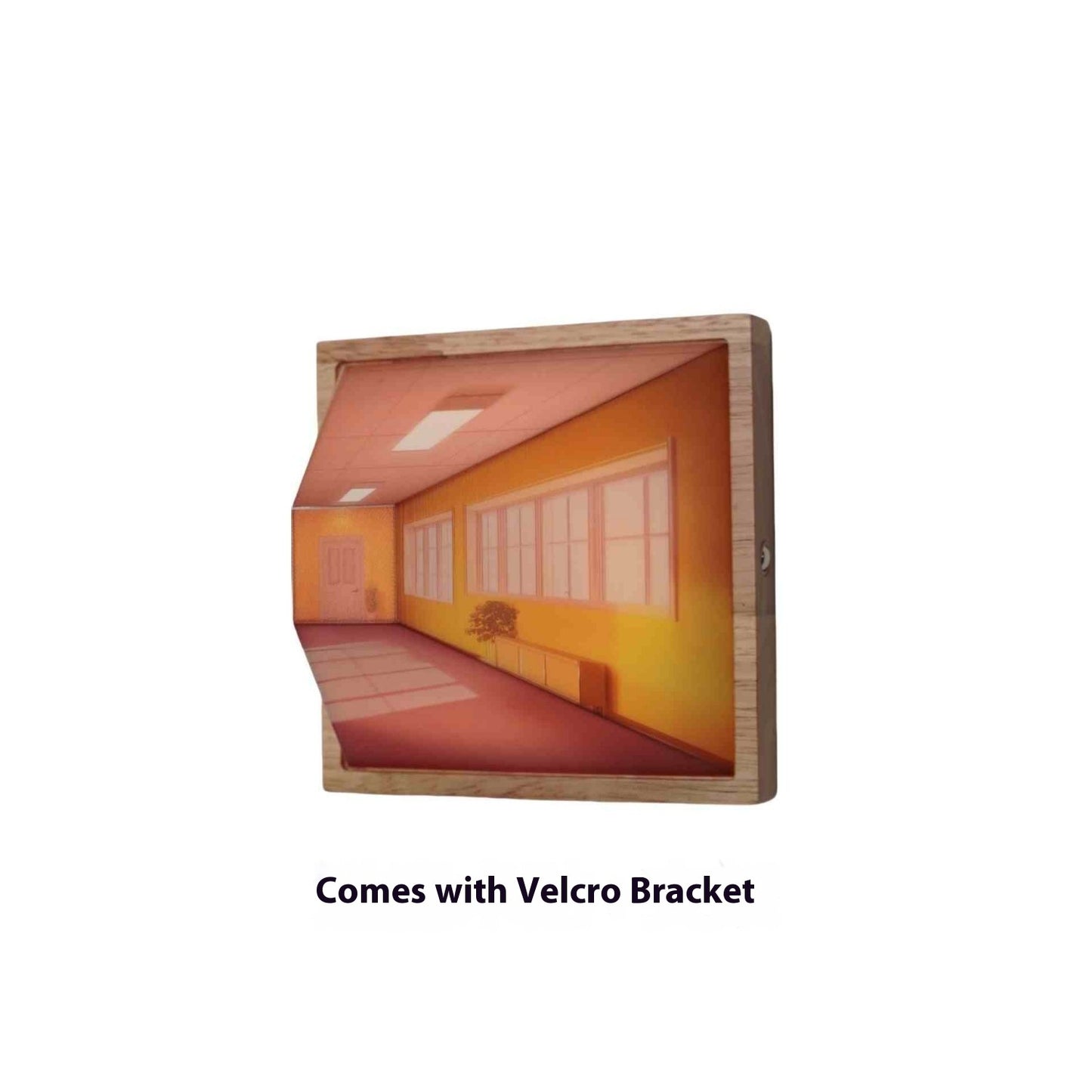 3d Naked Eye Vision Wooden Wall Lamp