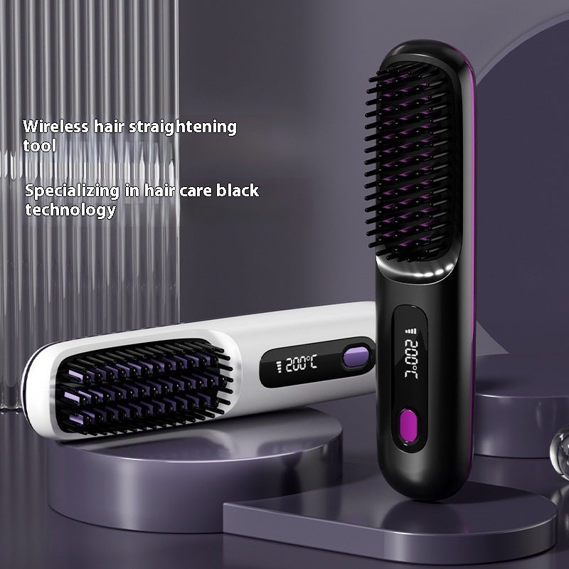 2-in-1 Electric Hair Straightening Comb – Tame Frizz Instantly!