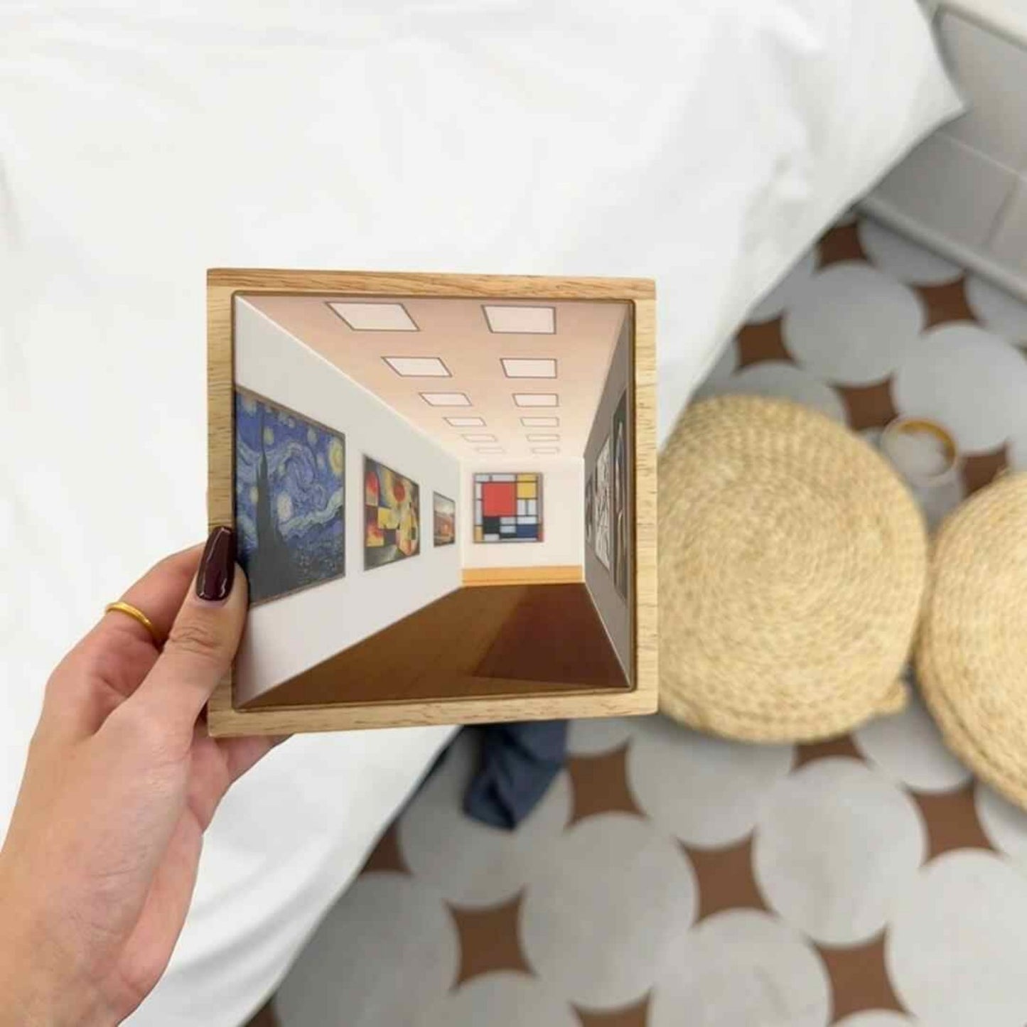 3d Naked Eye Vision Wooden Wall Lamp
