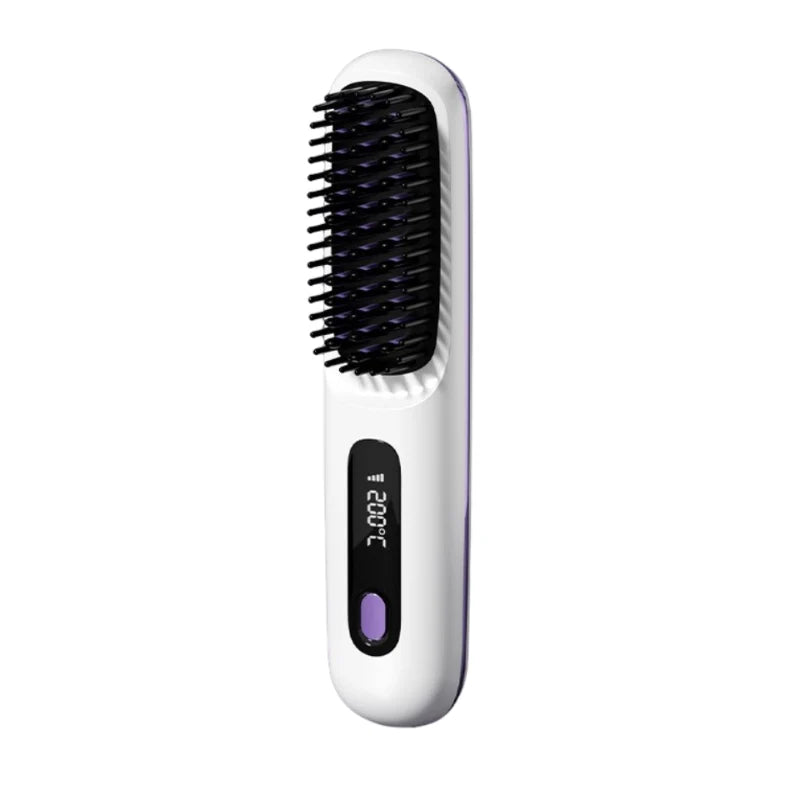 2-in-1 Electric Hair Straightening Comb – Tame Frizz Instantly!