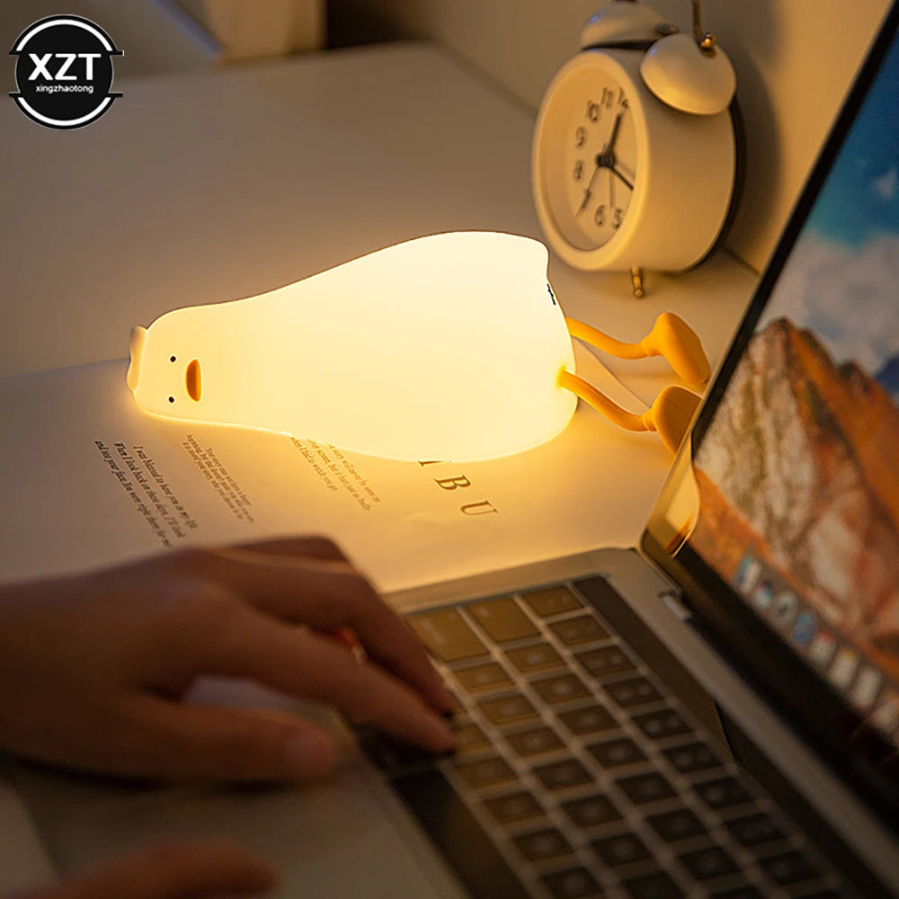 Duck Silicone Led Night Light Lamp