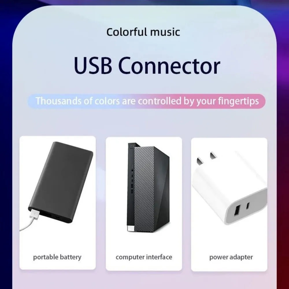 Sound Reactive RGB Light Bar – Smart LED Ambient Lamp with App Control