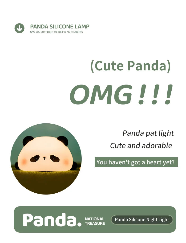 Mini Cute Panda Small Creative Night Light
