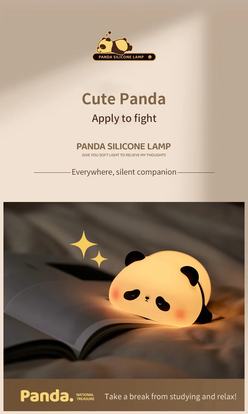 Mini Cute Panda Small Creative Night Light