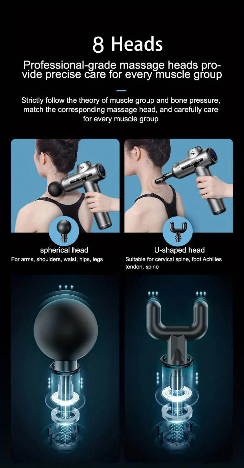Portable Fascia Gun Vibration Massage Gun For Body Neck