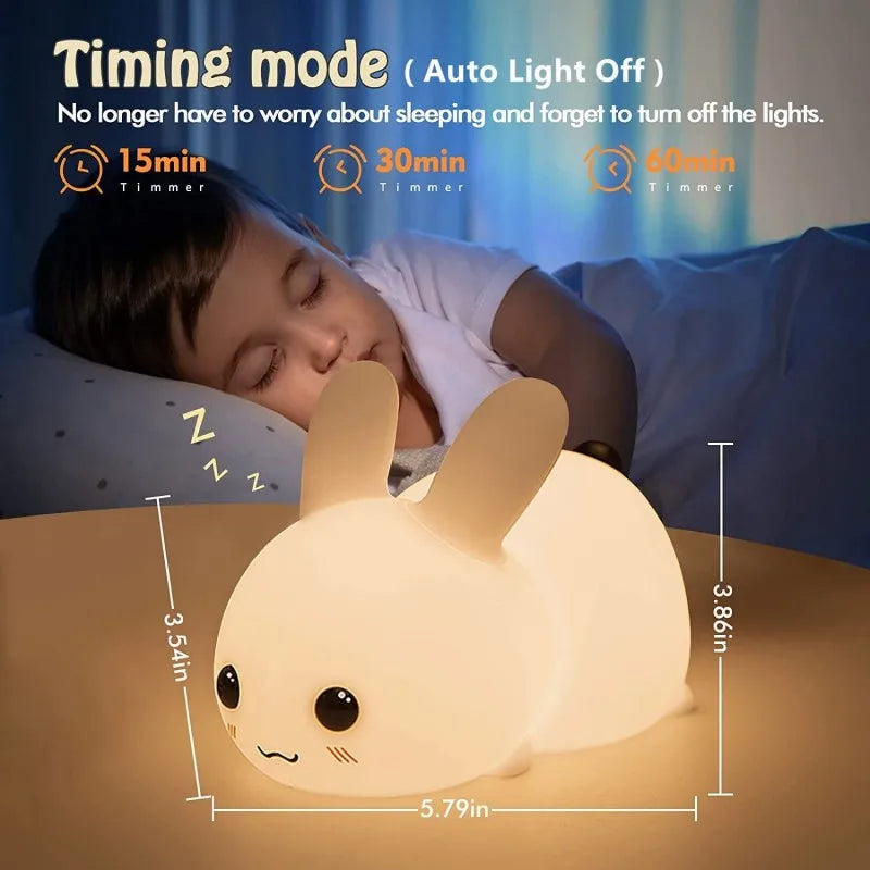 Rabbit Silicone LED Night Light