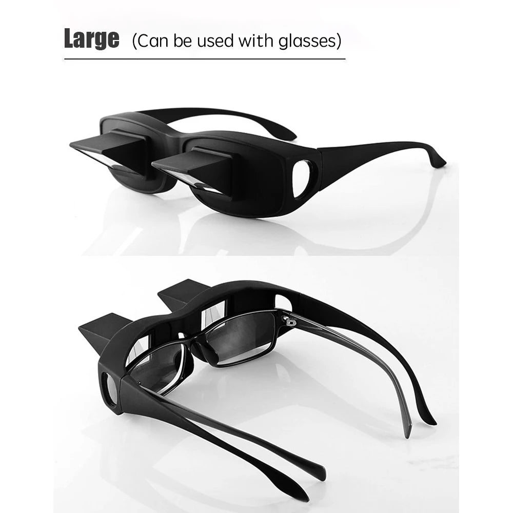 Lazy Creative Periscope Horizontal Reading Books Sit Glasses