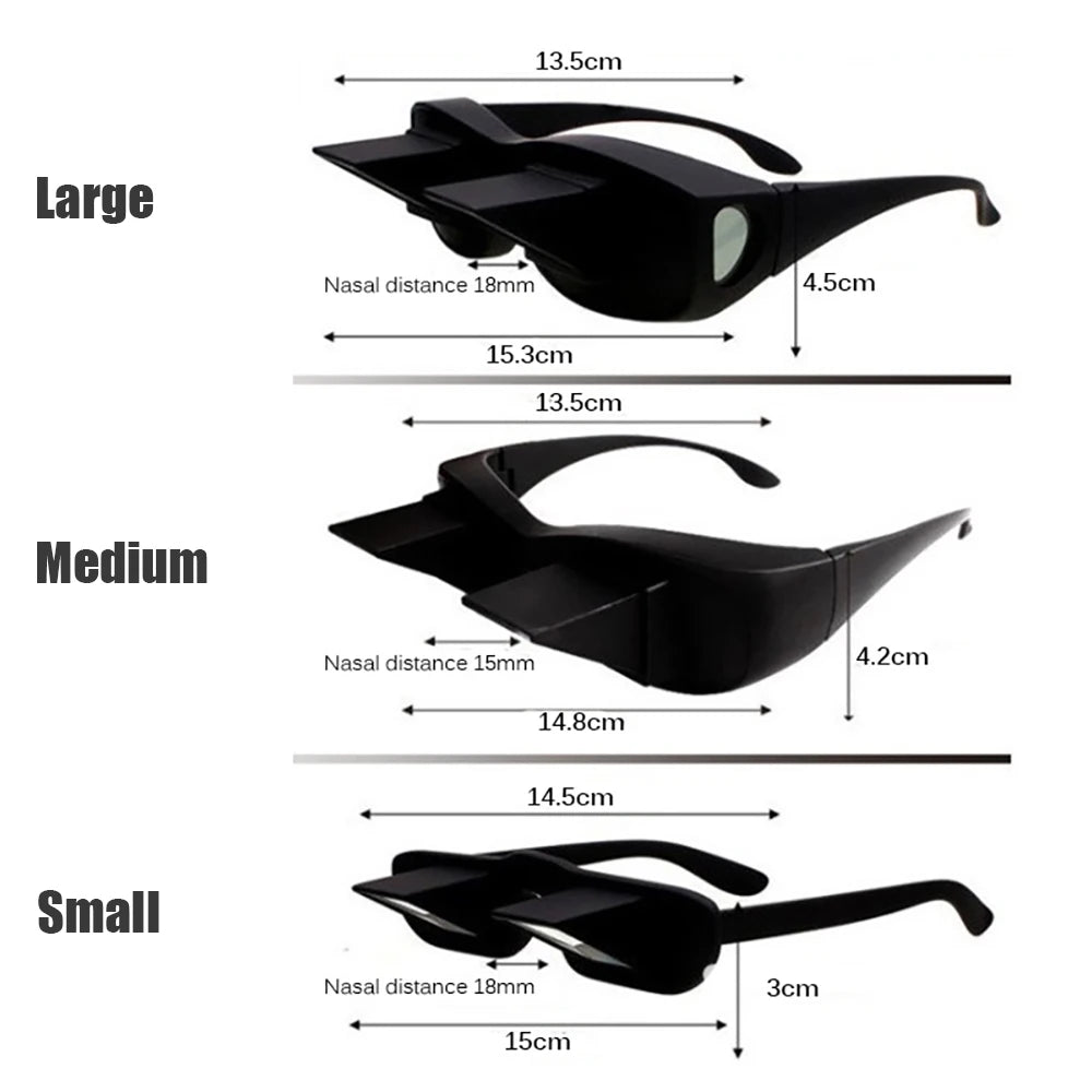 Lazy Creative Periscope Horizontal Reading Books Sit Glasses