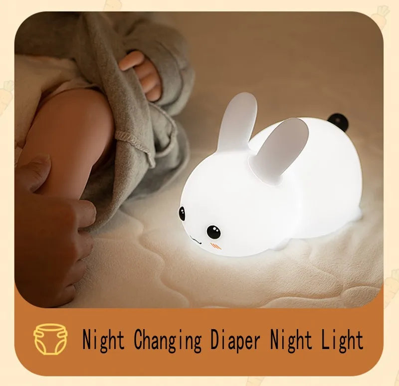Rabbit Silicone LED Night Light