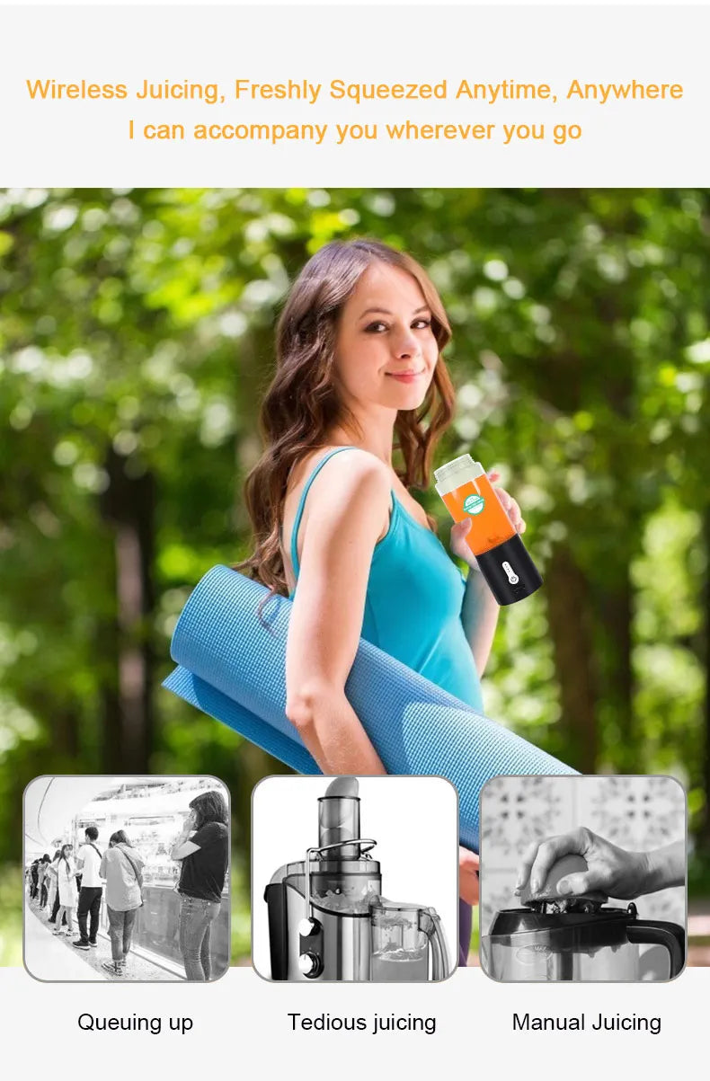 530ML Portable Blender for Smoothies Shakes