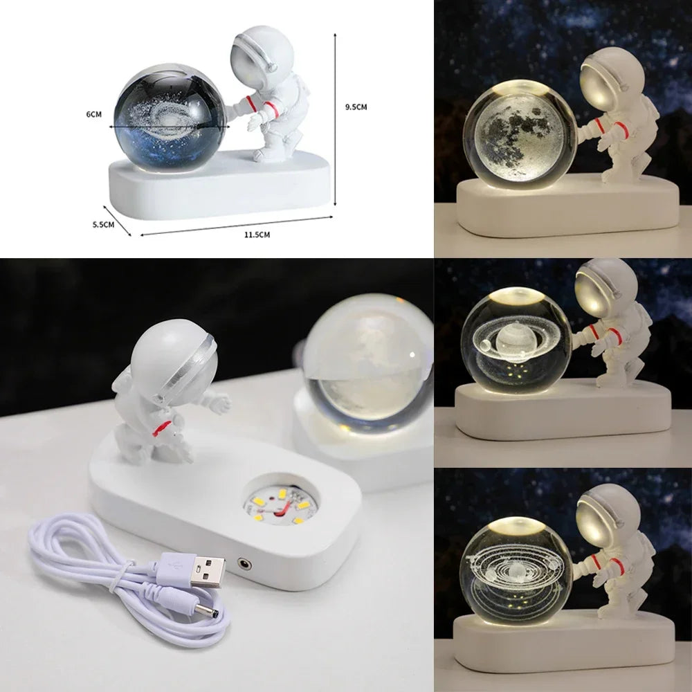 Astronaut Starry Sky Crystal Ball Night Light