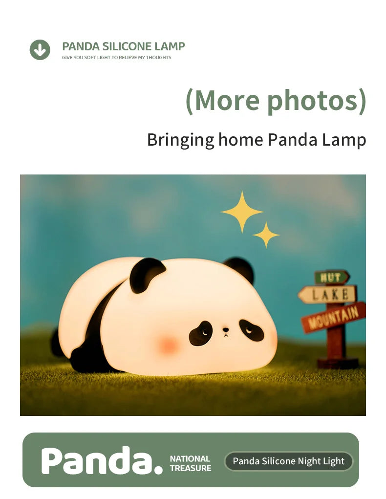 Mini Cute Panda Small Creative Night Light