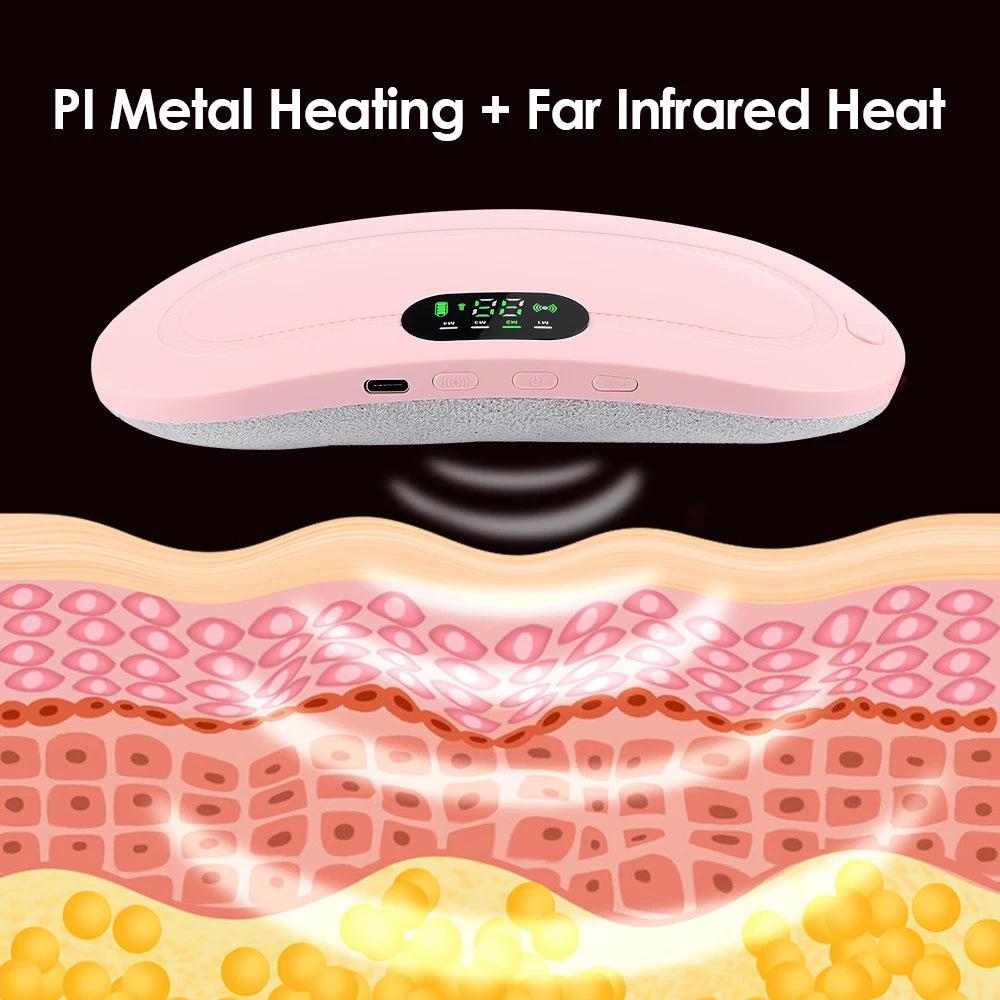 Menstrual Relief Heating Belt Massager for Females