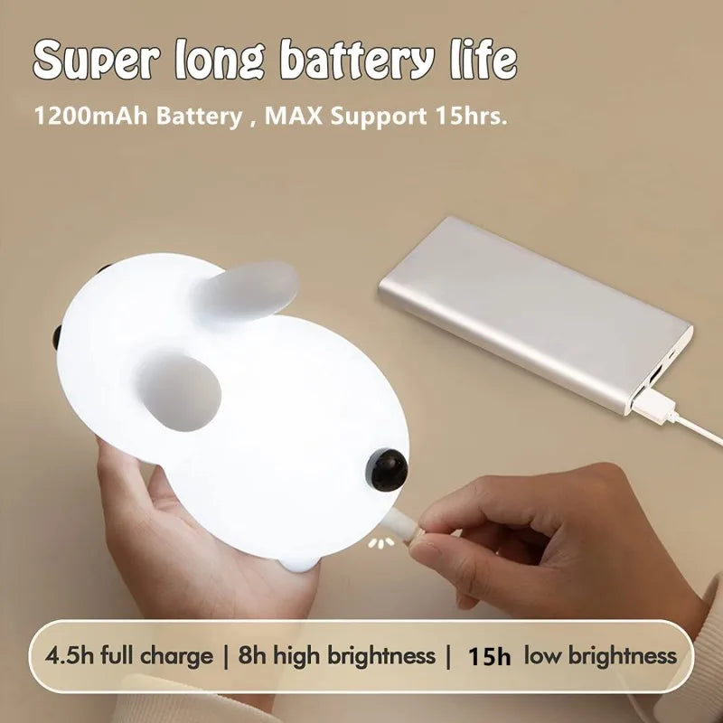 Rabbit Silicone LED Night Light