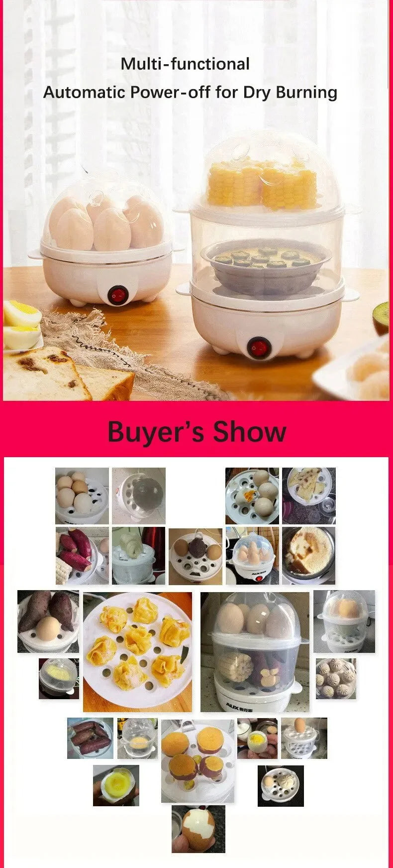 Multifunctional Electric Egg Boiler
