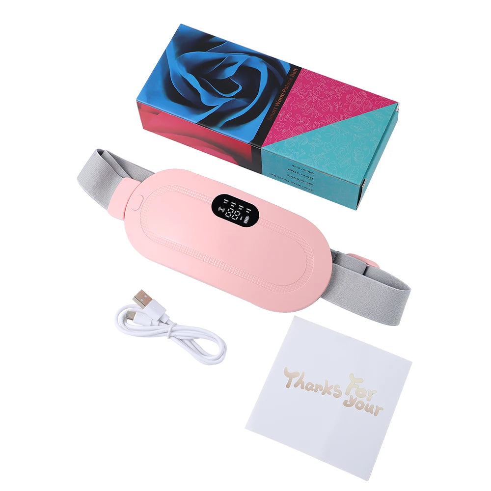 Menstrual Relief Heating Belt Massager for Females