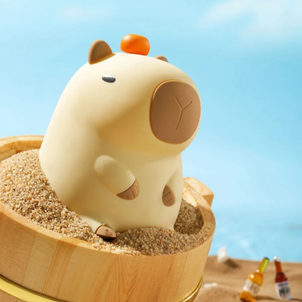 Cute Capybara Silicone Night Light Lamp