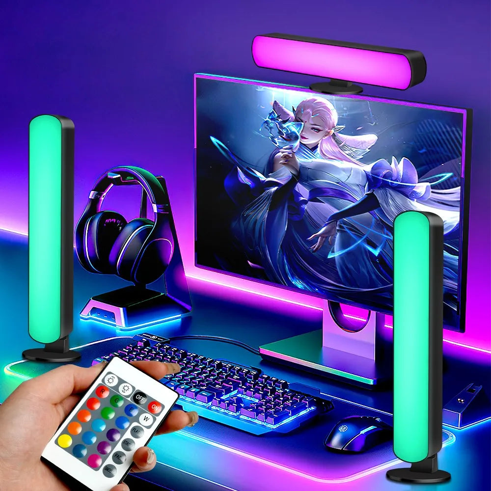 Sound Reactive RGB Light Bar – Smart LED Ambient Lamp with App Control