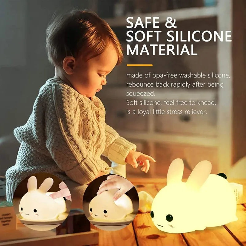Rabbit Silicone LED Night Light