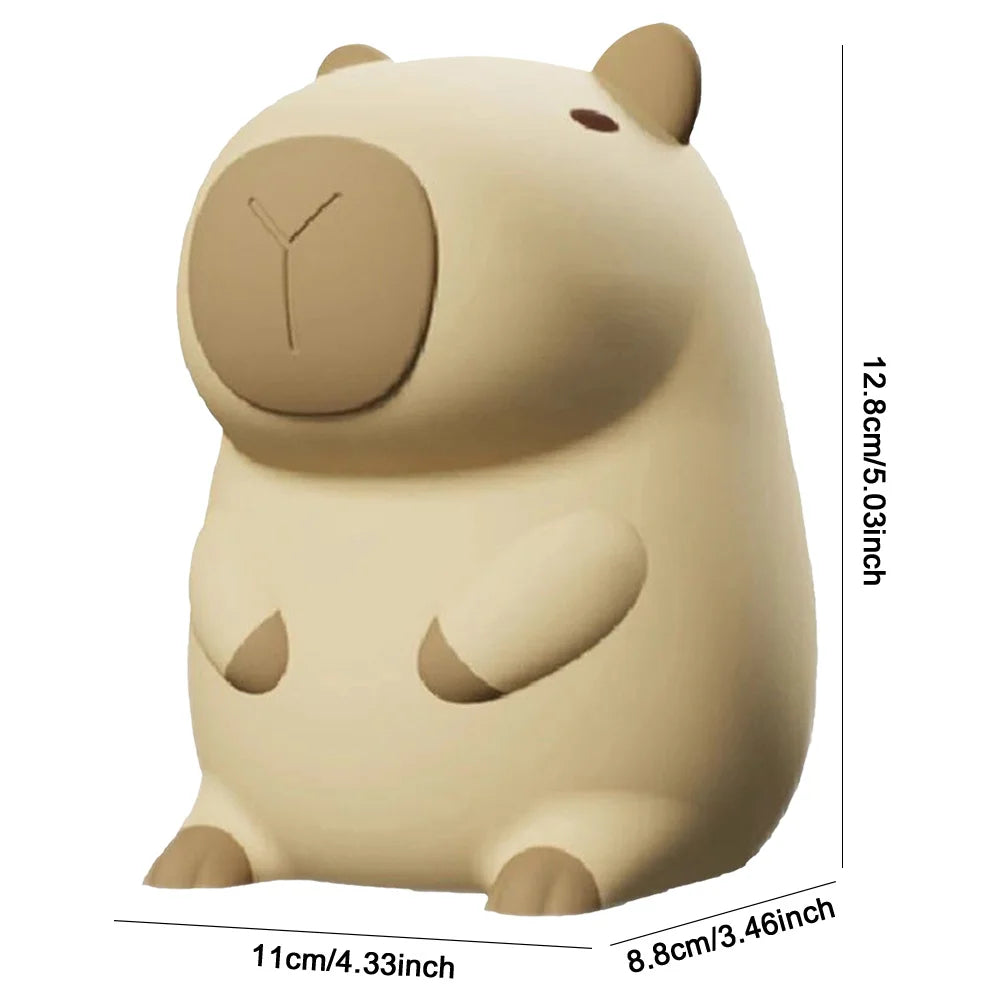 Cute Capybara Silicone Night Light Lamp