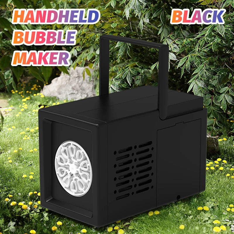 Electric Bubble Blower Toy – 10-Hole Handheld Bubble Machine for Outdoor Fun