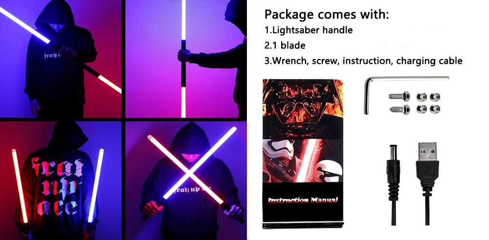 NeoGlow™ Metal LED Laser Sword