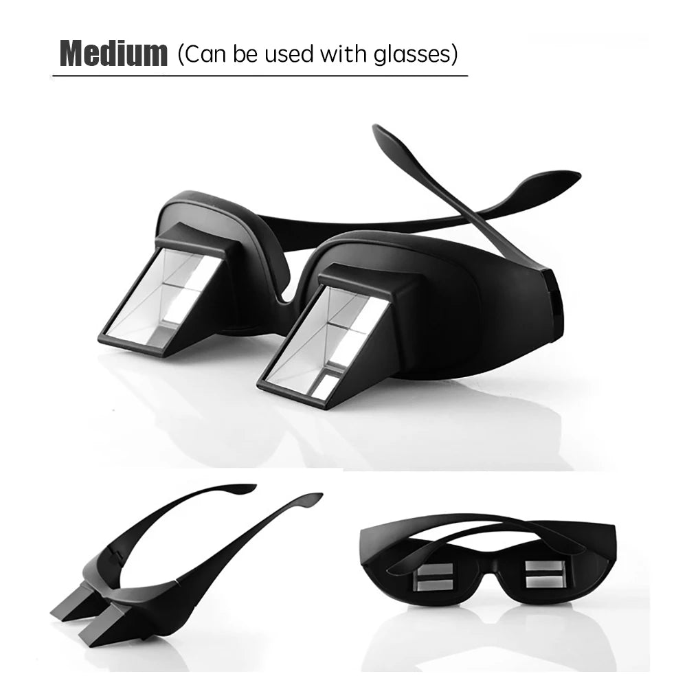 Lazy Creative Periscope Horizontal Reading Books Sit Glasses