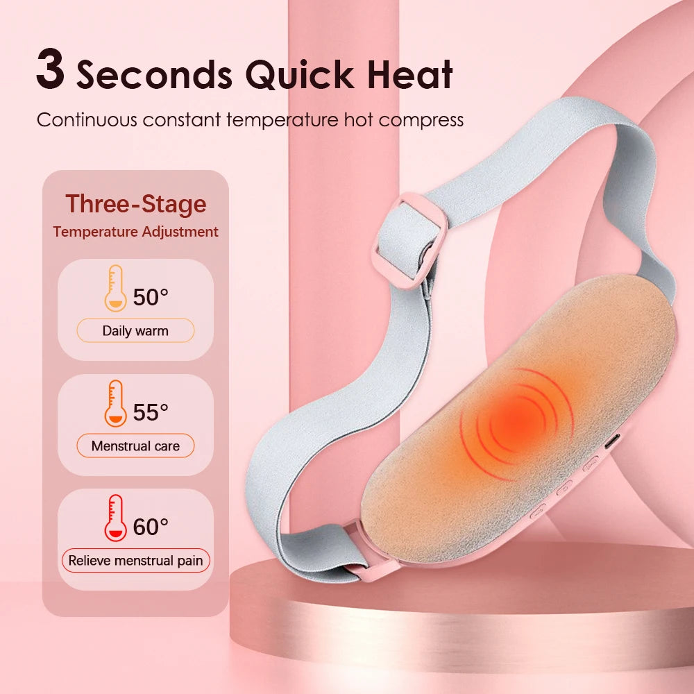Menstrual Relief Heating Belt Massager for Females
