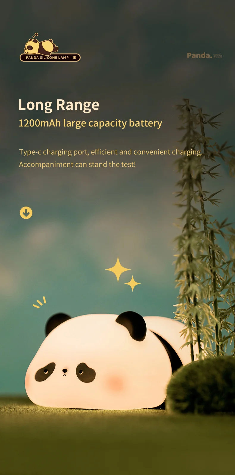 Mini Cute Panda Small Creative Night Light