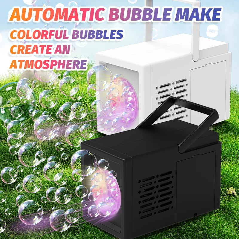 Electric Bubble Blower Toy – 10-Hole Handheld Bubble Machine for Outdoor Fun