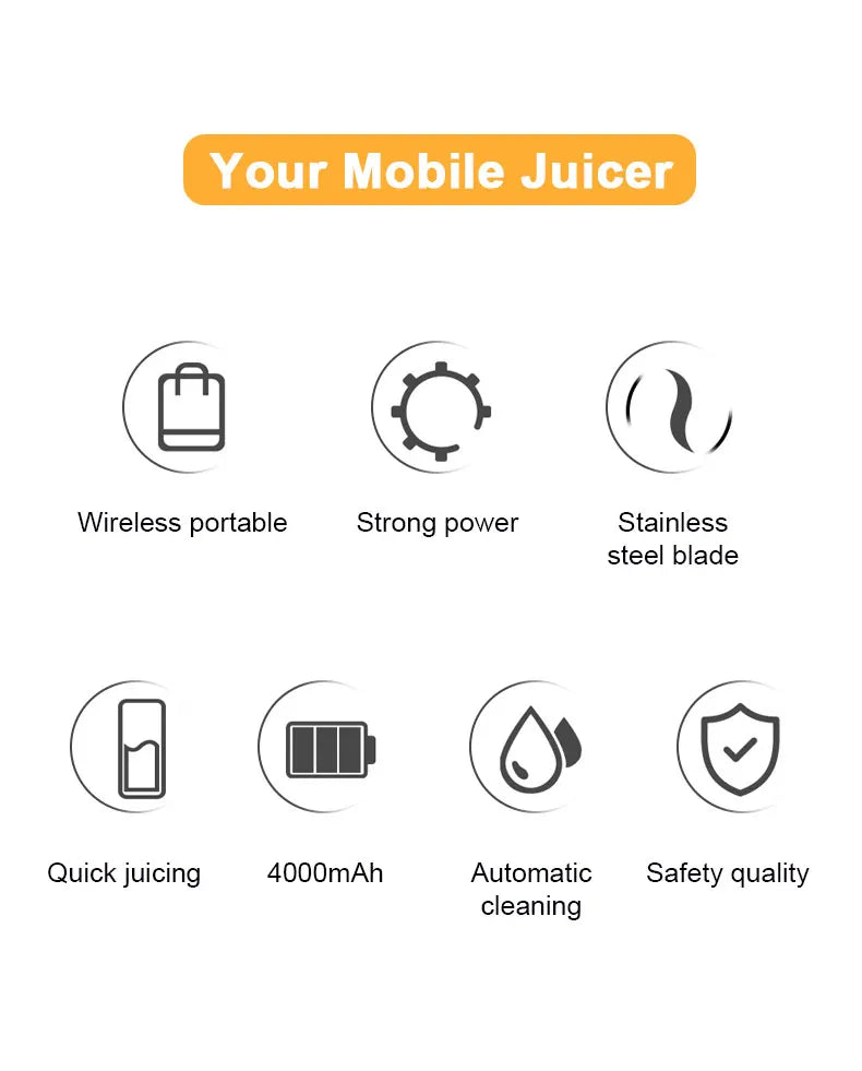 530ML Portable Blender for Smoothies Shakes