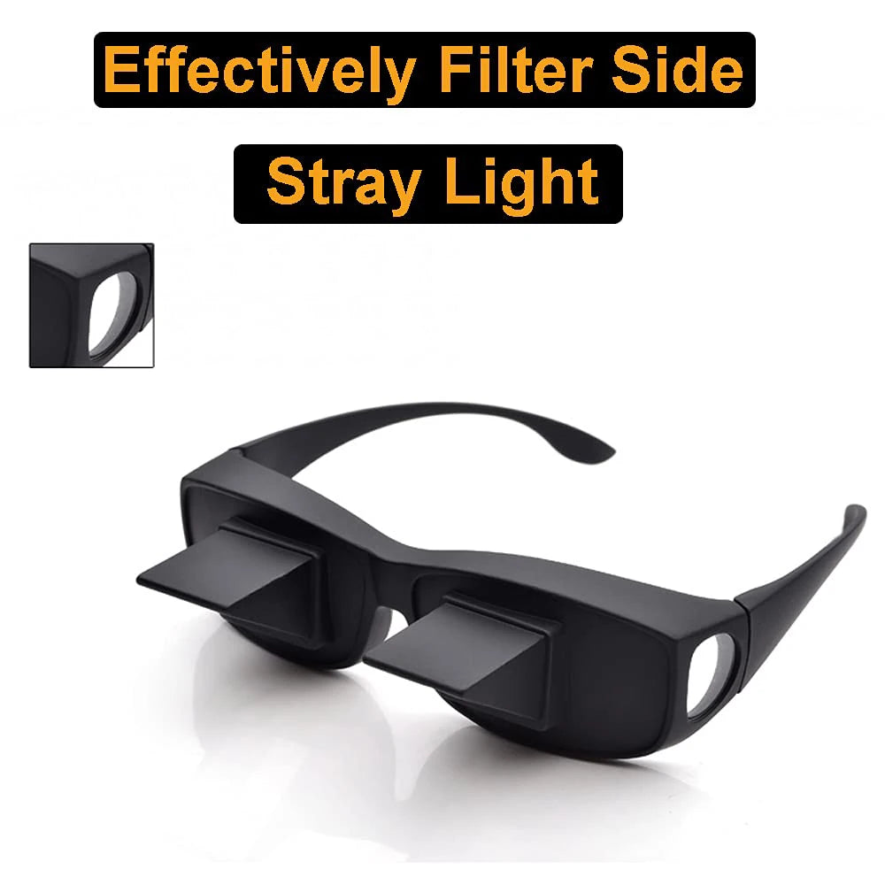 Lazy Creative Periscope Horizontal Reading Books Sit Glasses