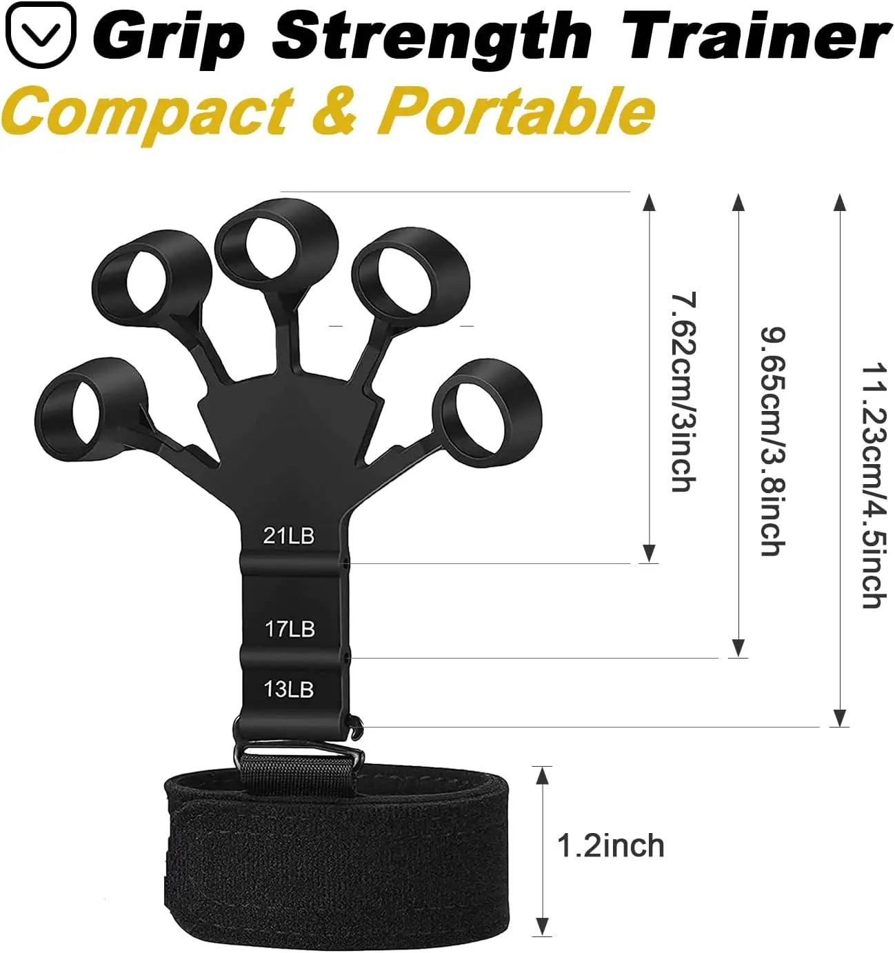 Hand Grip Strengthener for Powerful Forearms & Wrists