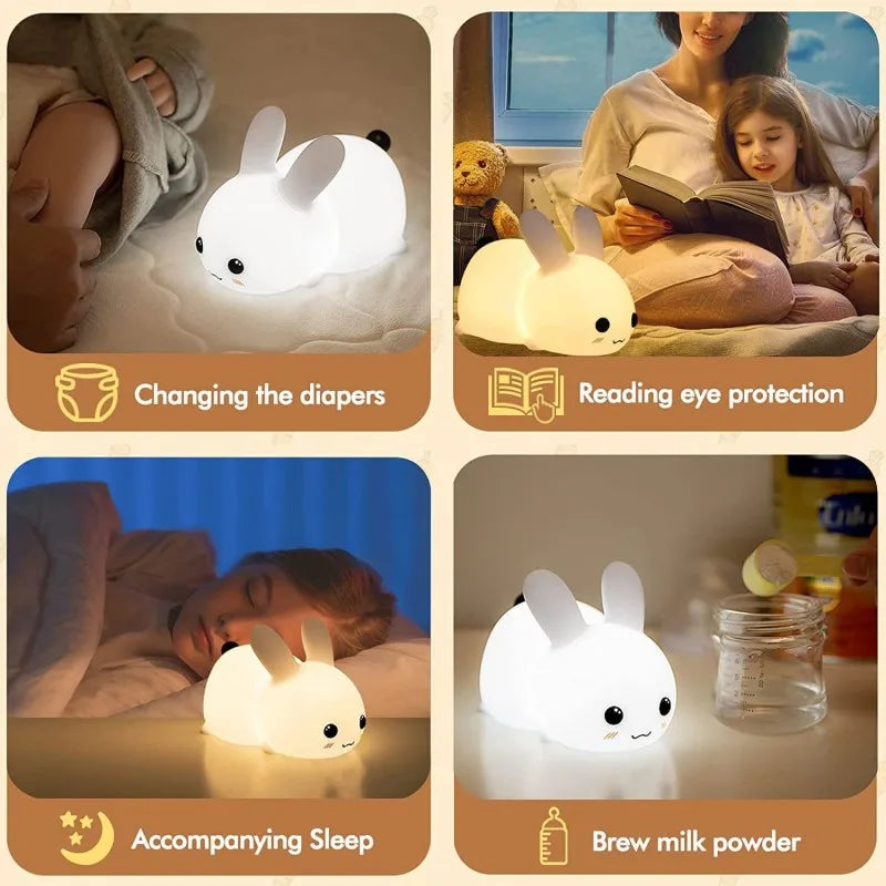 Rabbit Silicone LED Night Light