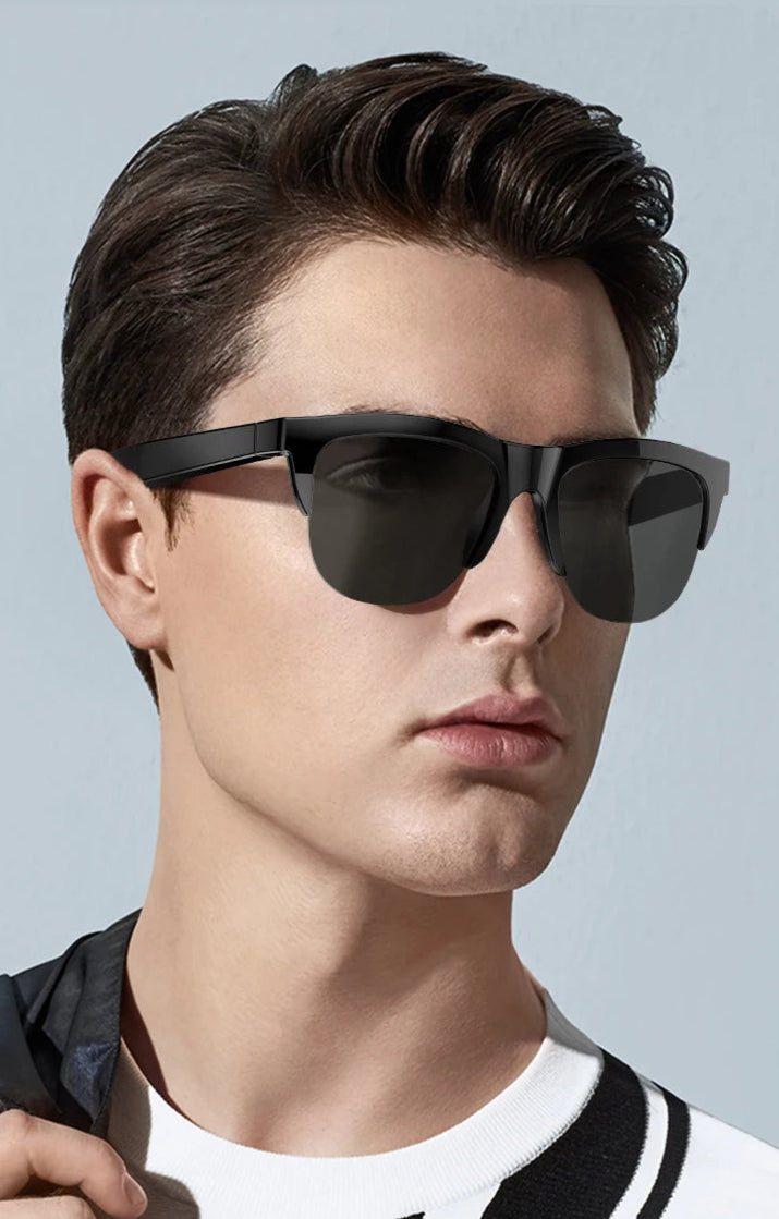 Wireless Touch Bluetooth Headset Sun Glasses
