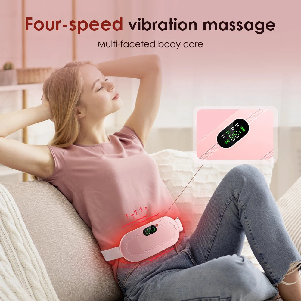 Menstrual Relief Heating Belt Massager for Females