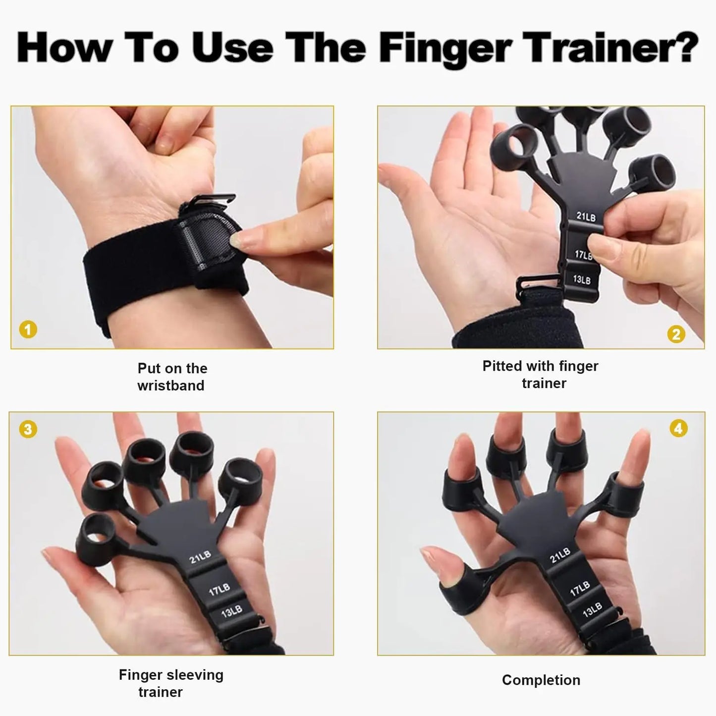 Hand Grip Strengthener for Powerful Forearms & Wrists