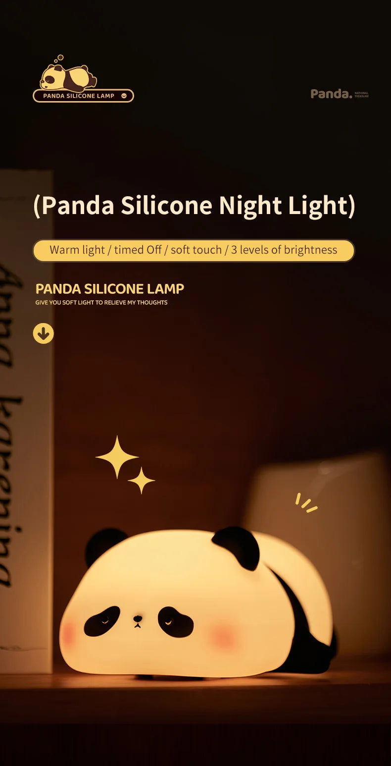 Mini Cute Panda Small Creative Night Light