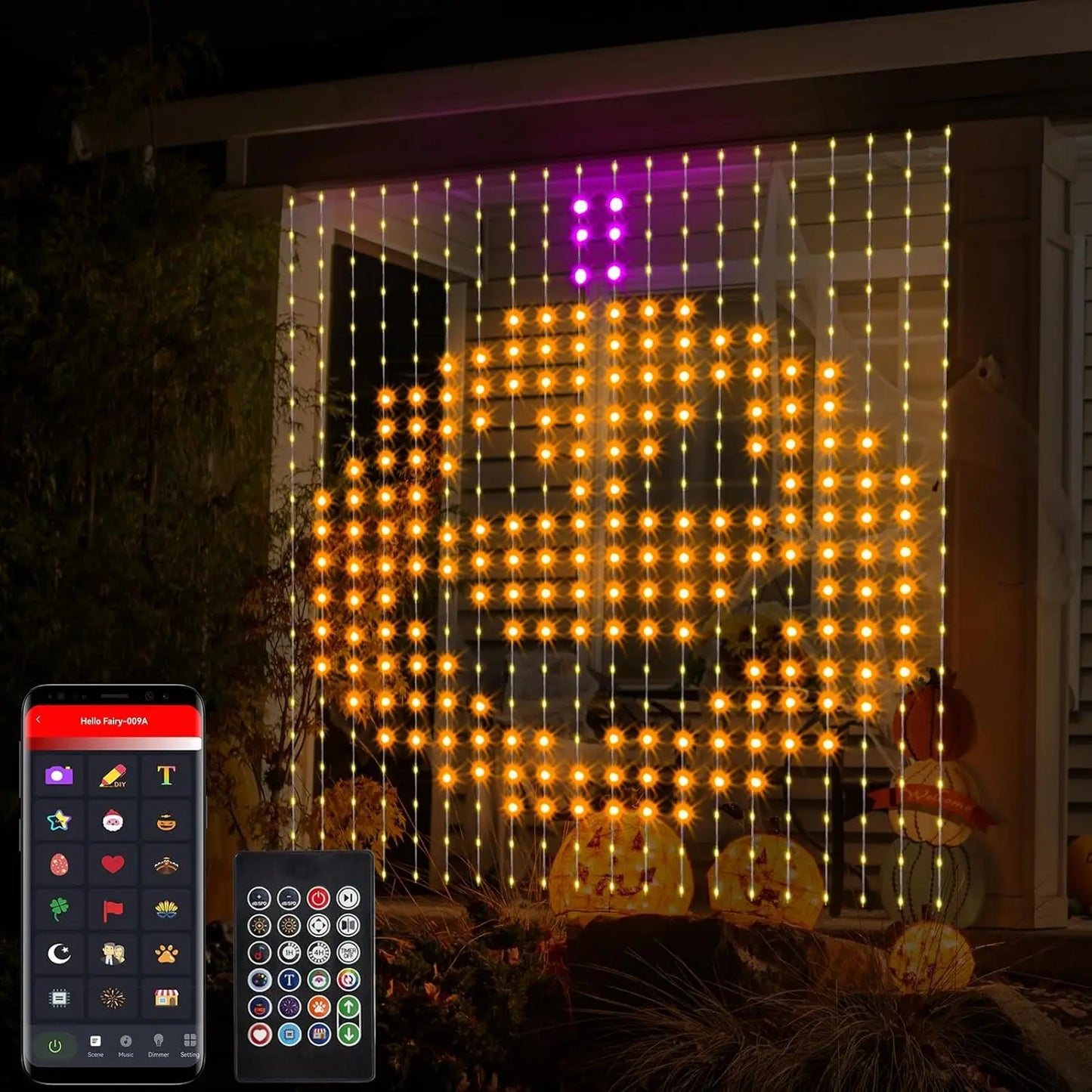 Smart RGB Curtain String Lights