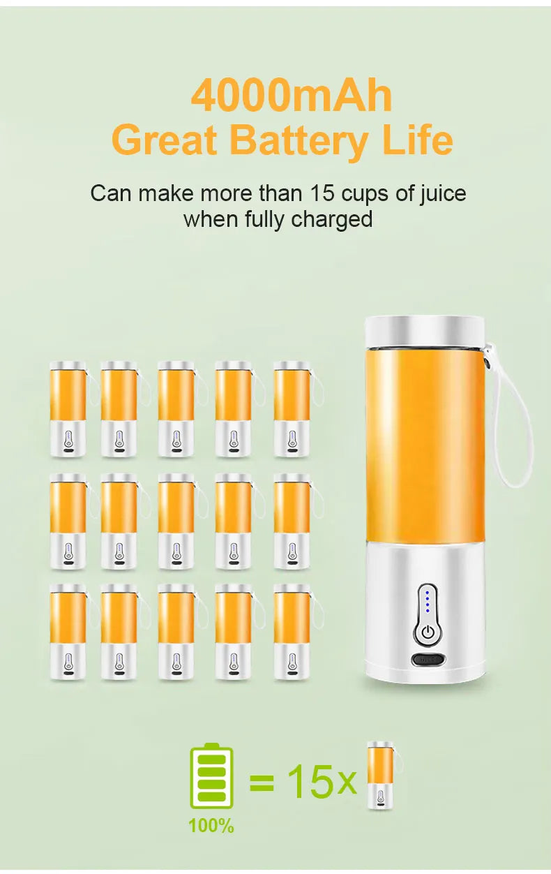 530ML Portable Blender for Smoothies Shakes