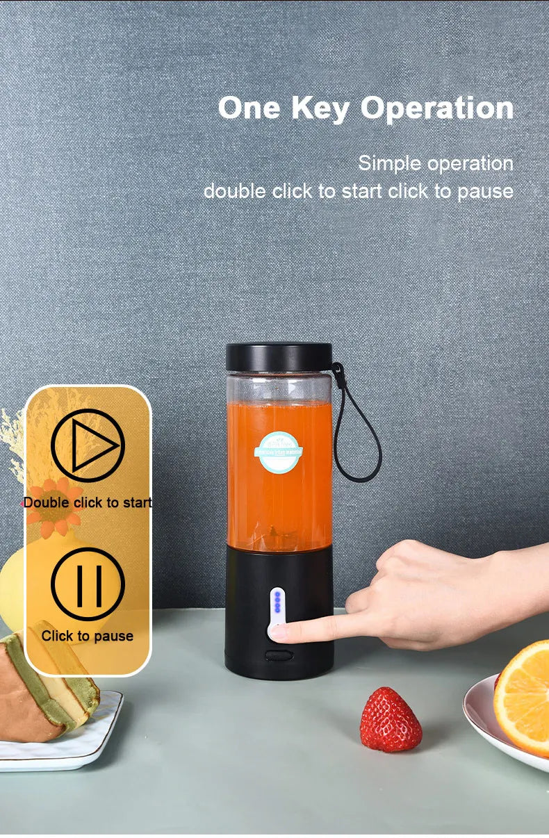 530ML Portable Blender for Smoothies Shakes