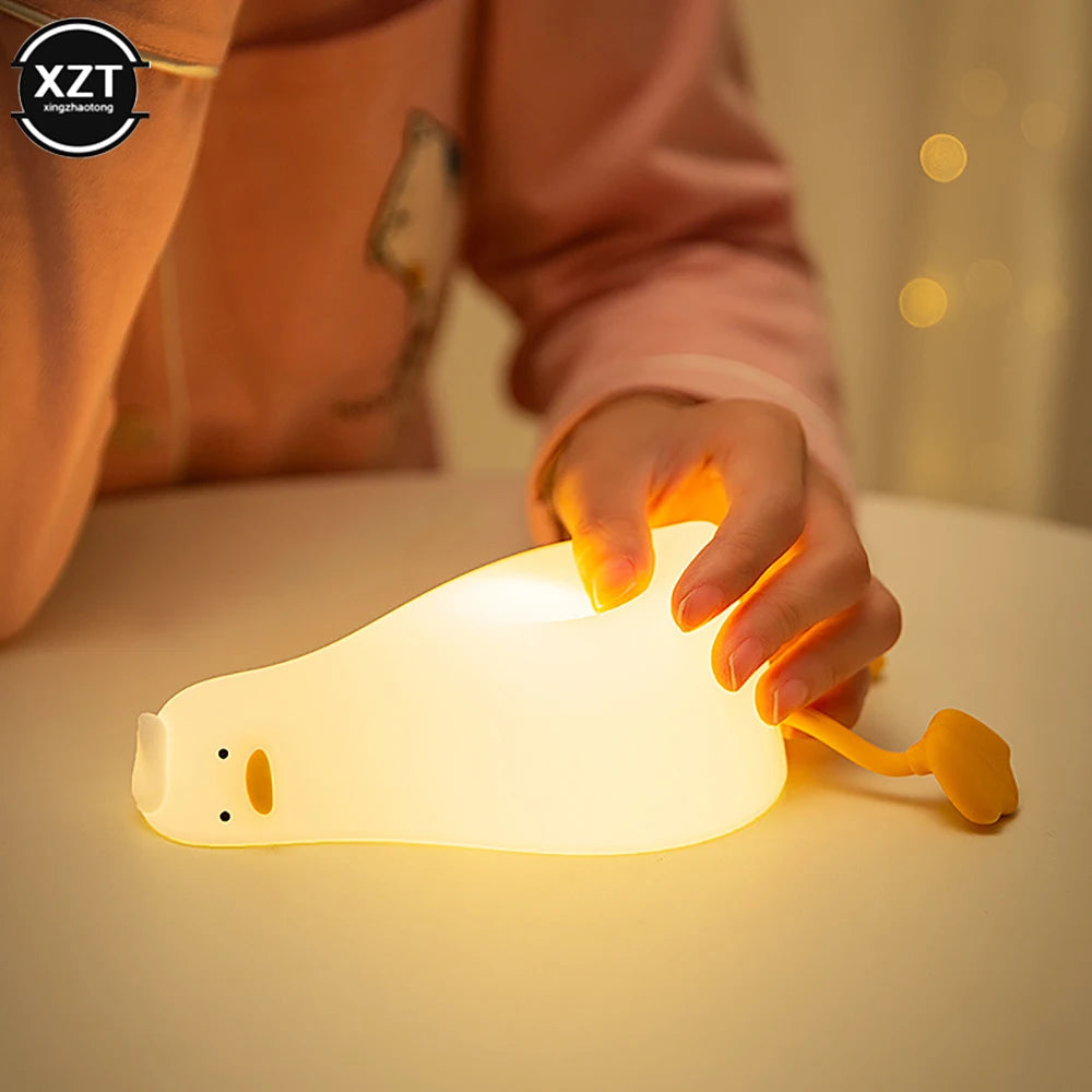 Duck Silicone Led Night Light Lamp