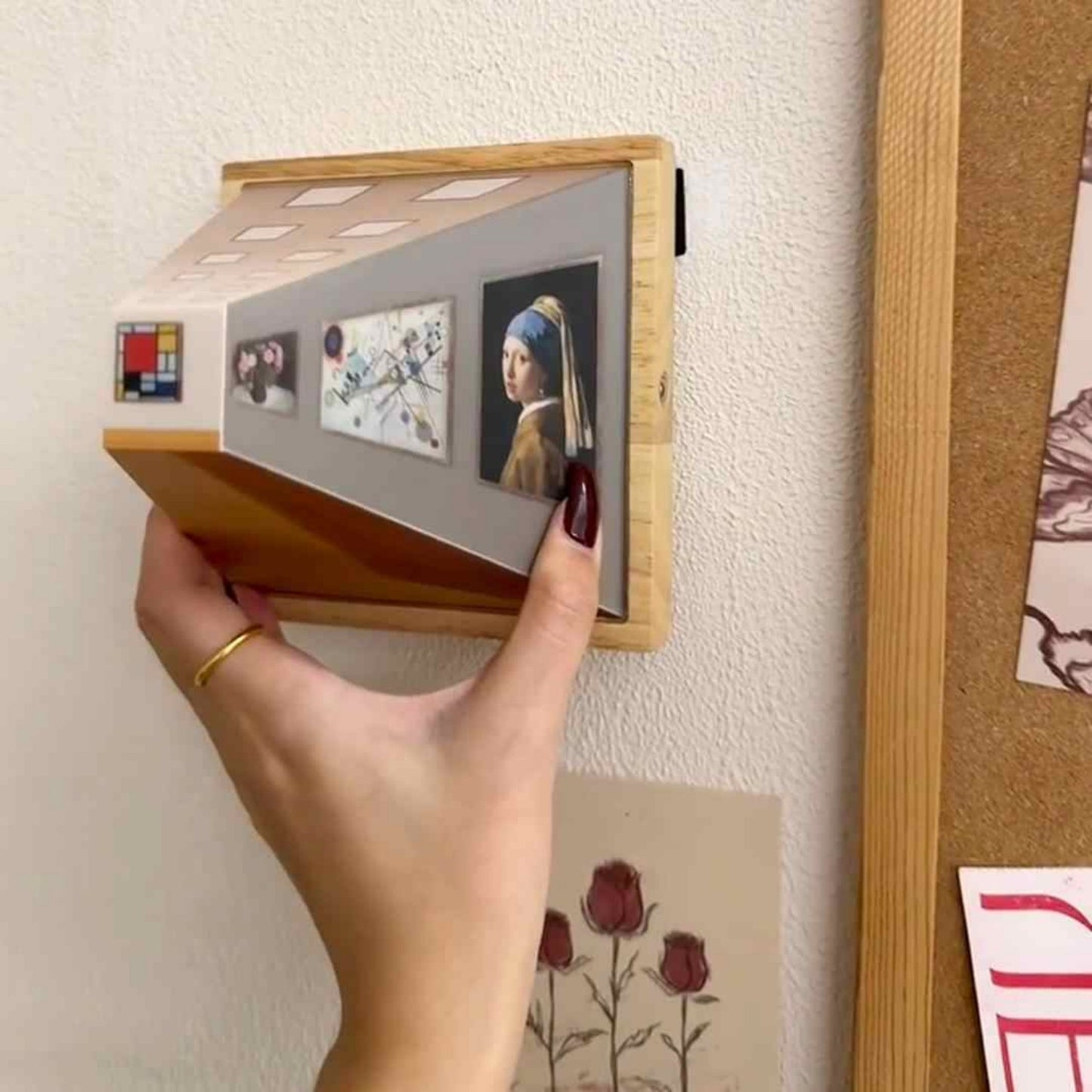 3d Naked Eye Vision Wooden Wall Lamp