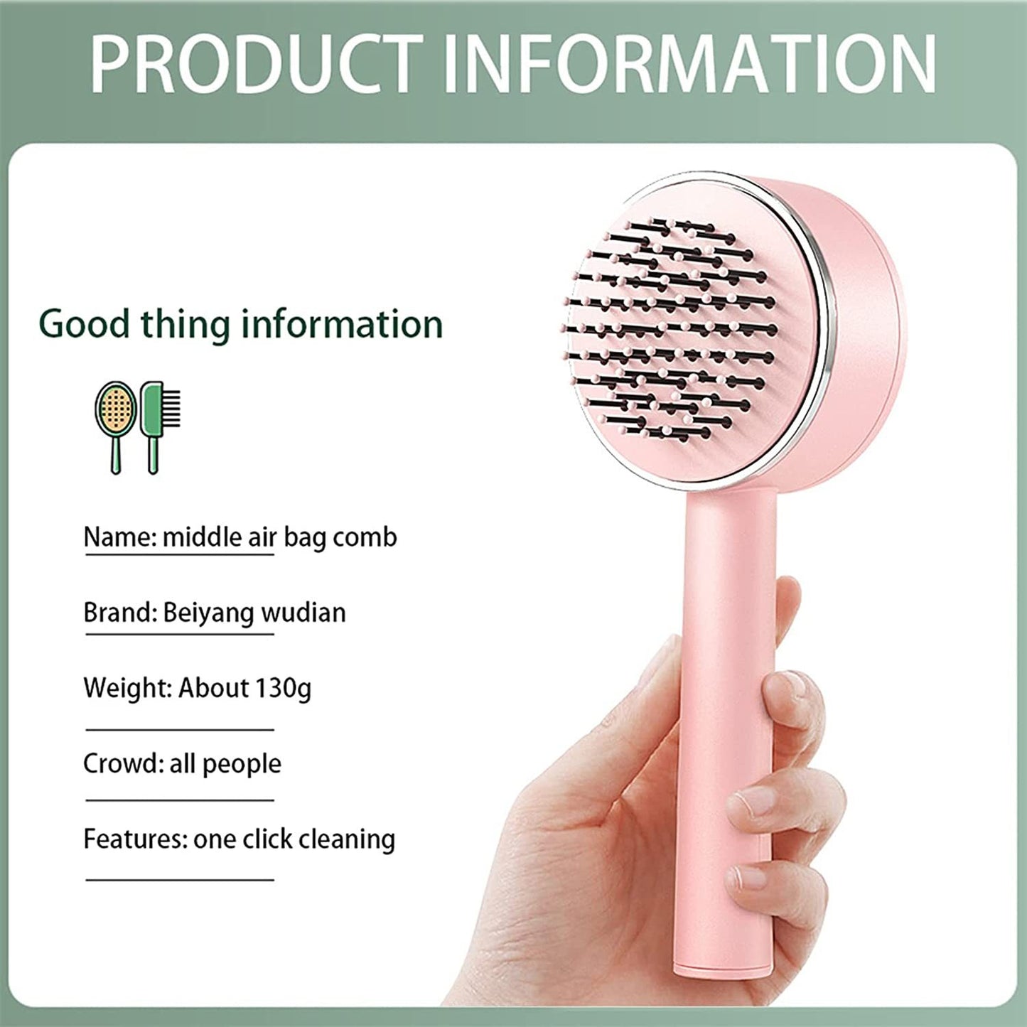Tangle-Free™ 3D Air Cushion Hairbrush