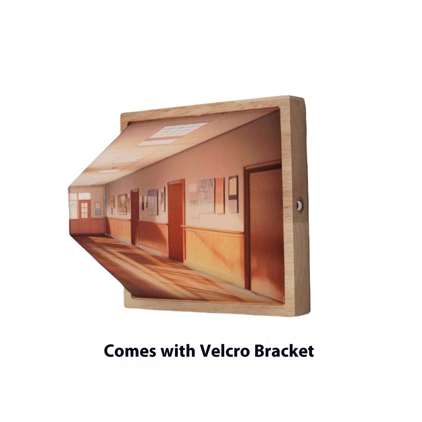 3d Naked Eye Vision Wooden Wall Lamp